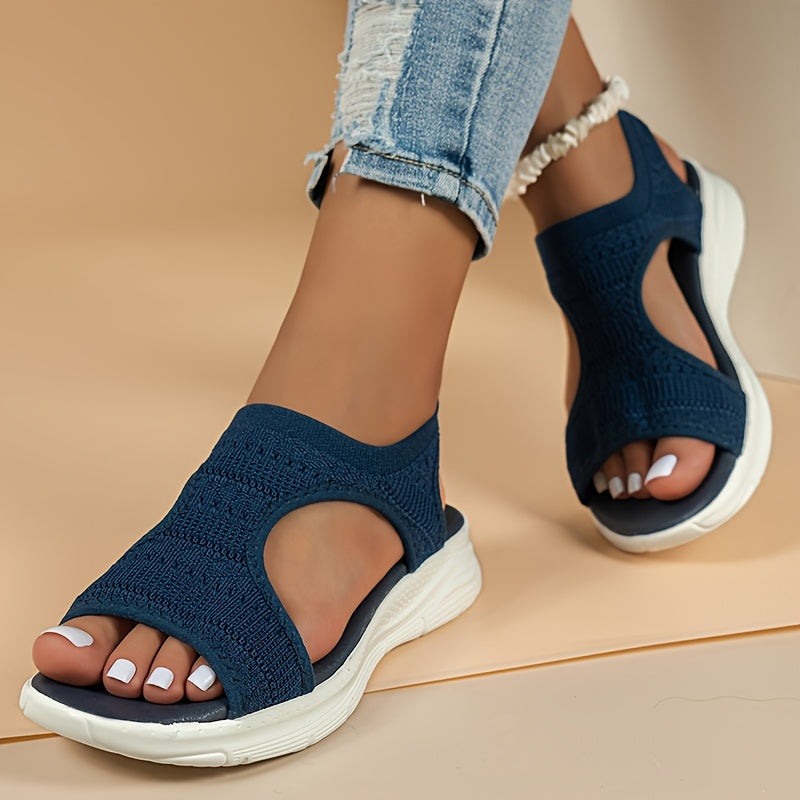 Damensandalen mit atmungsaktivem Strickobermaterial -    Zorenza
