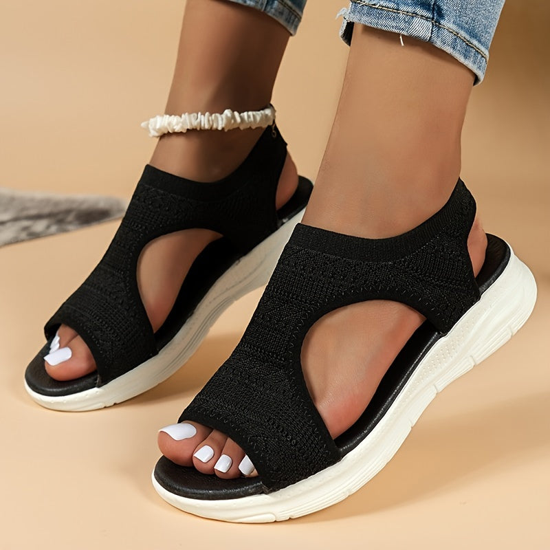 Damensandalen mit atmungsaktivem Strickobermaterial -    Zorenza