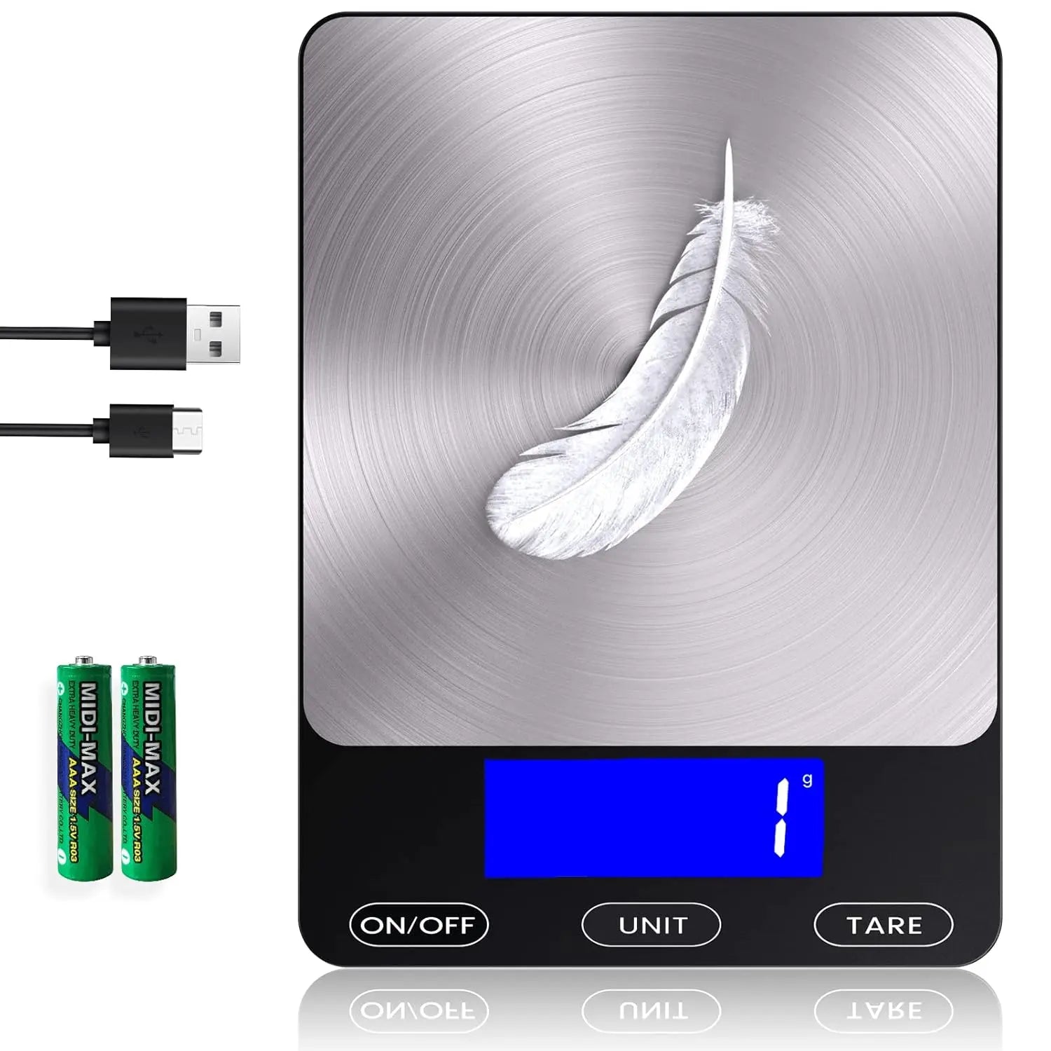 Digitale Küchenwaage mit LCD-Display – Bis 15 kg Zorenza