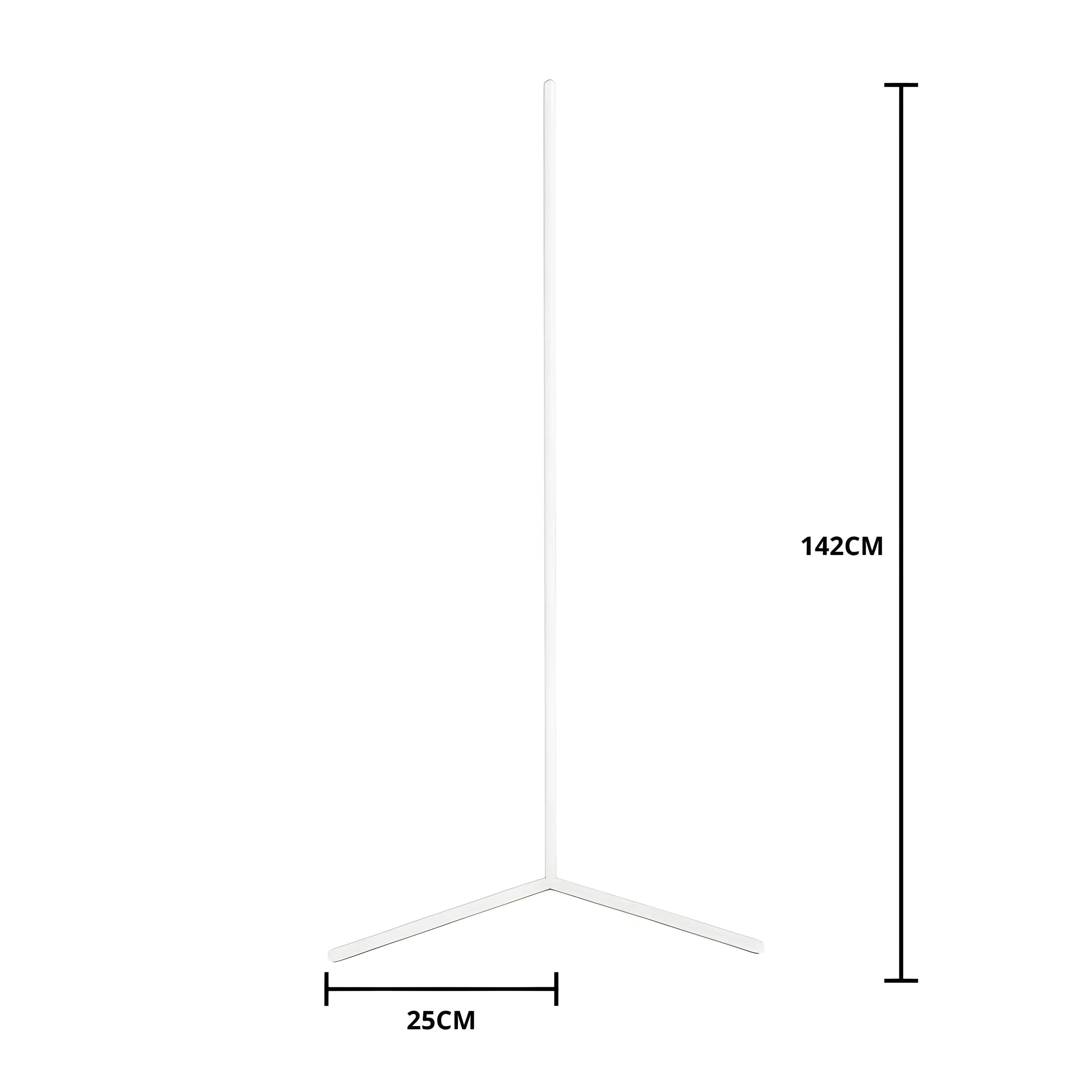 Dimmbare LED-Eck-Stehlampe mit Fernbedienung Zorenza