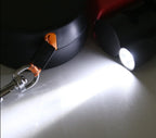 Doppelte Einzieh-Hundeleine mit LED-Taschenlampe – Zwei Hunde gleichzeitig führen Zorenza