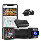 Dashcam 4K mit WiFi und GPS – Dual-Lens-Überwachung -    Zorenza
