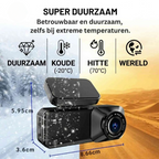 Dashcam 4K mit WiFi und GPS – Dual-Lens-Überwachung -    Zorenza