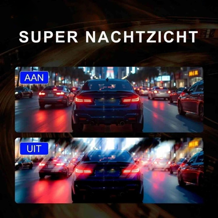 Dashcam 4K mit WiFi und GPS – Dual-Lens-Überwachung -    Zorenza