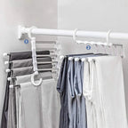 Platzsparender Kleiderbügel 5-in-1 aus Edelstahl Zorenza