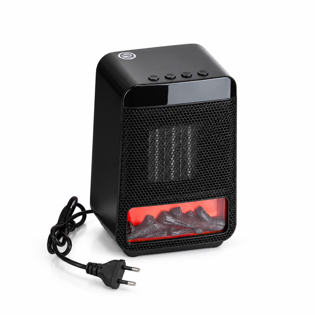 Flammenheizung Elektro 1000 W – Elektrokamin mit Flammeneffekt -    Zorenza