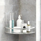 Eck-Duschregal – Bohrloses Aluminium-Wandregal für Bad & Dusche Zorenza