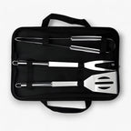 Edelstahl-Grillbesteck-Set mit Tragetasche – 3-teilig oder 5-teilig Zorenza