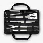 Edelstahl-Grillbesteck-Set mit Tragetasche – 3-teilig oder 5-teilig Zorenza