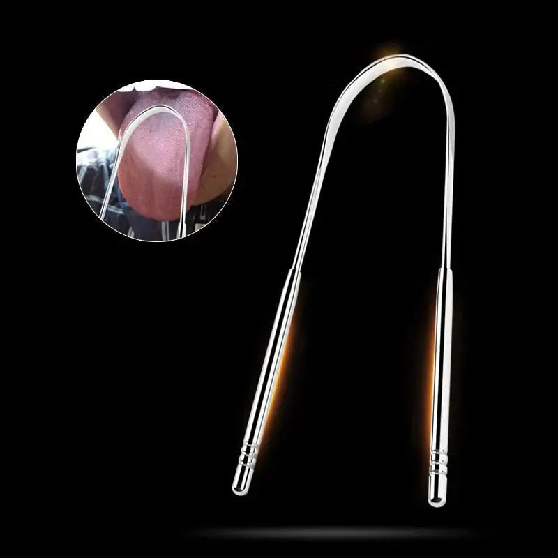 Edelstahl-Zungenschaber – Tägliches Mundpflegegerät Zorenza