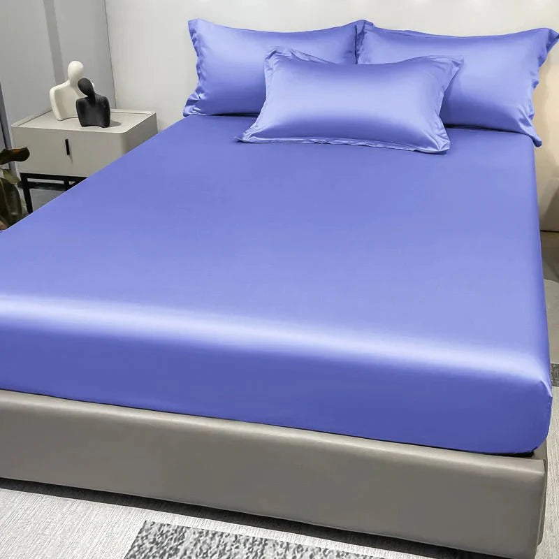 Satin-Spannbettlaken aus 100% Baumwolle Zorenza
