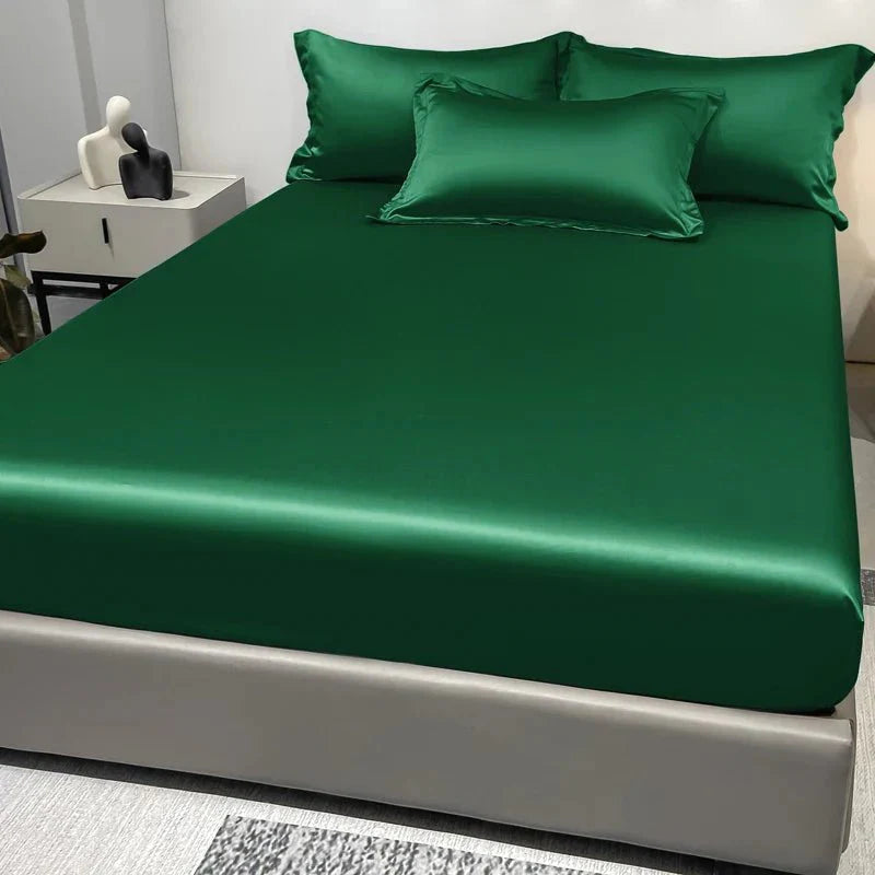 Satin-Spannbettlaken aus 100% Baumwolle Zorenza