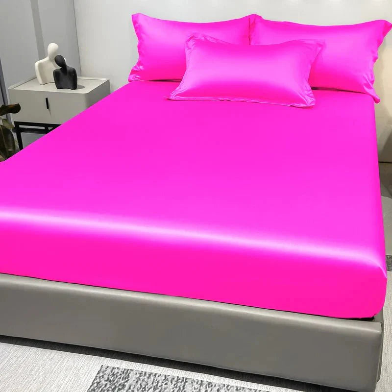 Satin-Spannbettlaken aus 100% Baumwolle Zorenza