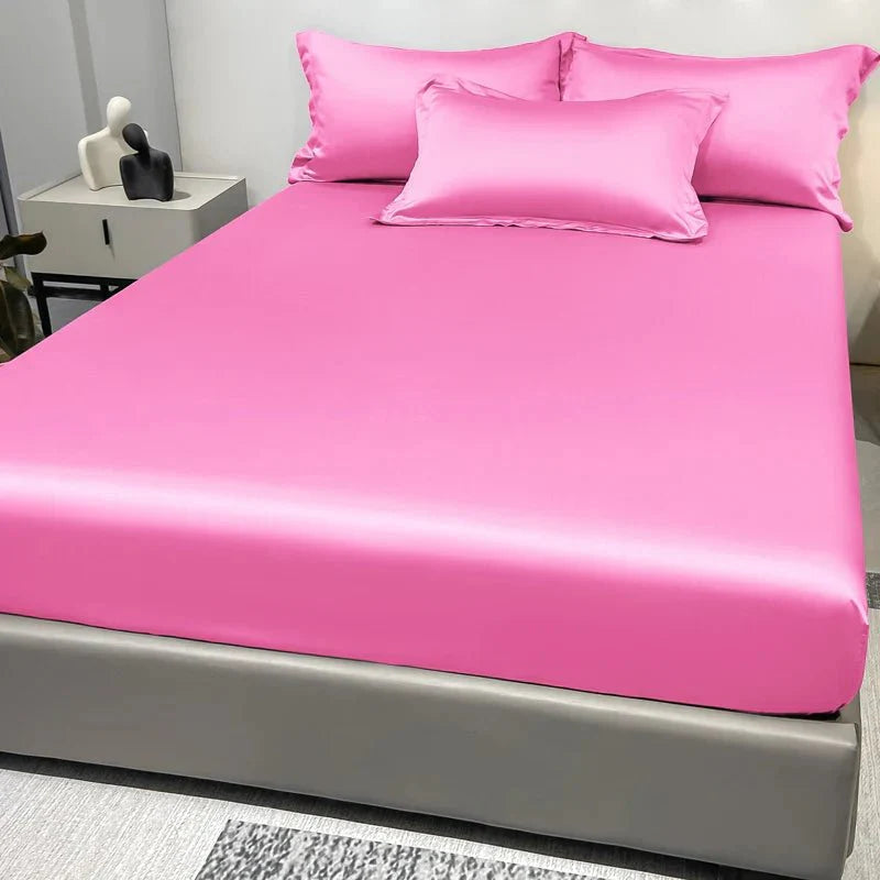 Satin-Spannbettlaken aus 100% Baumwolle Zorenza