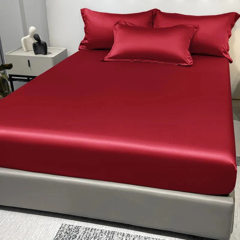 Satin-Spannbettlaken aus 100% Baumwolle Zorenza