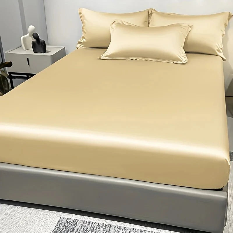 Satin-Spannbettlaken aus 100% Baumwolle Zorenza