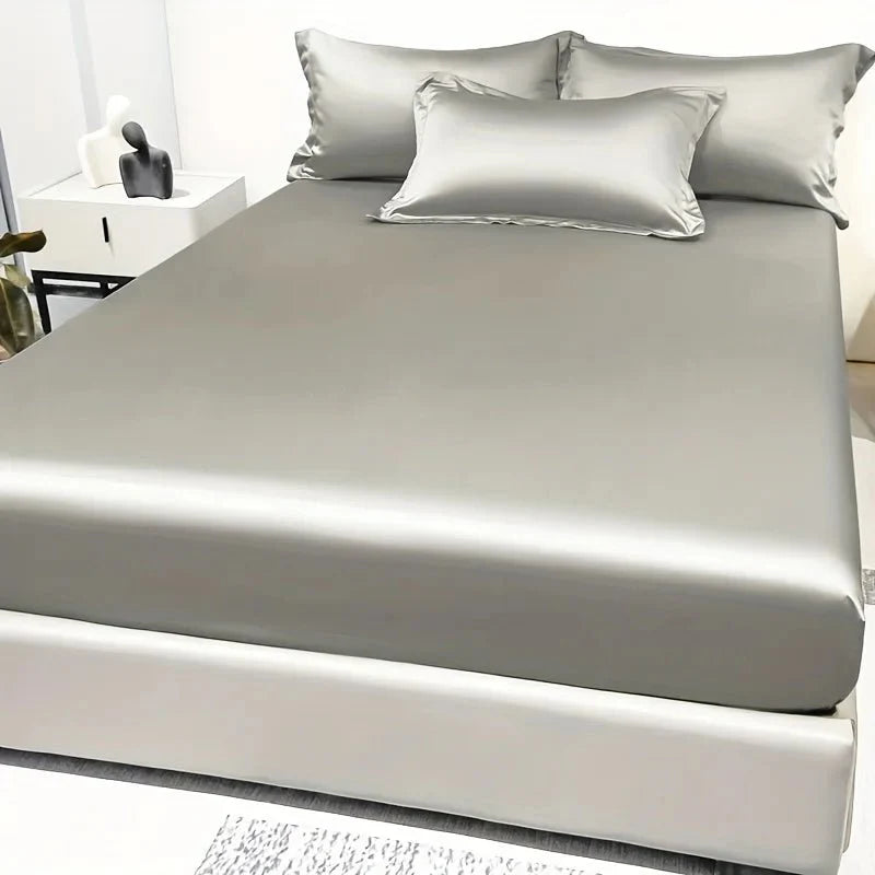 Satin-Spannbettlaken aus 100% Baumwolle Zorenza