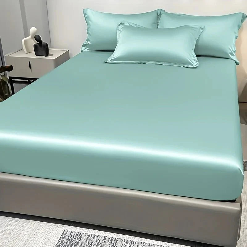 Satin-Spannbettlaken aus 100% Baumwolle Zorenza