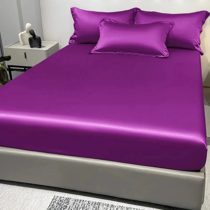 Satin-Spannbettlaken aus 100% Baumwolle Zorenza