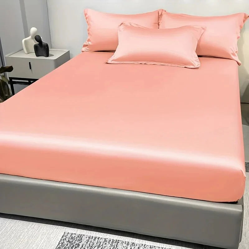 Satin-Spannbettlaken aus 100% Baumwolle Zorenza