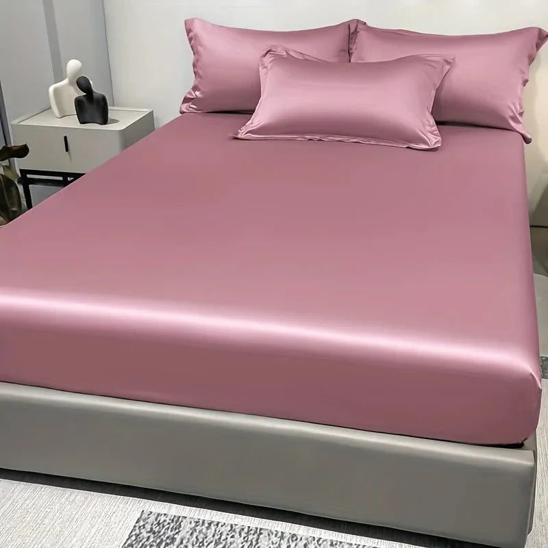 Satin-Spannbettlaken aus 100% Baumwolle Zorenza