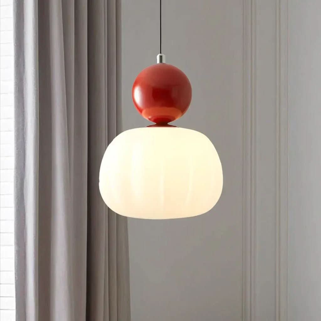 Pendelleuchte mit Kugeldekor – Glas-Hängeleuchte -    Zorenza