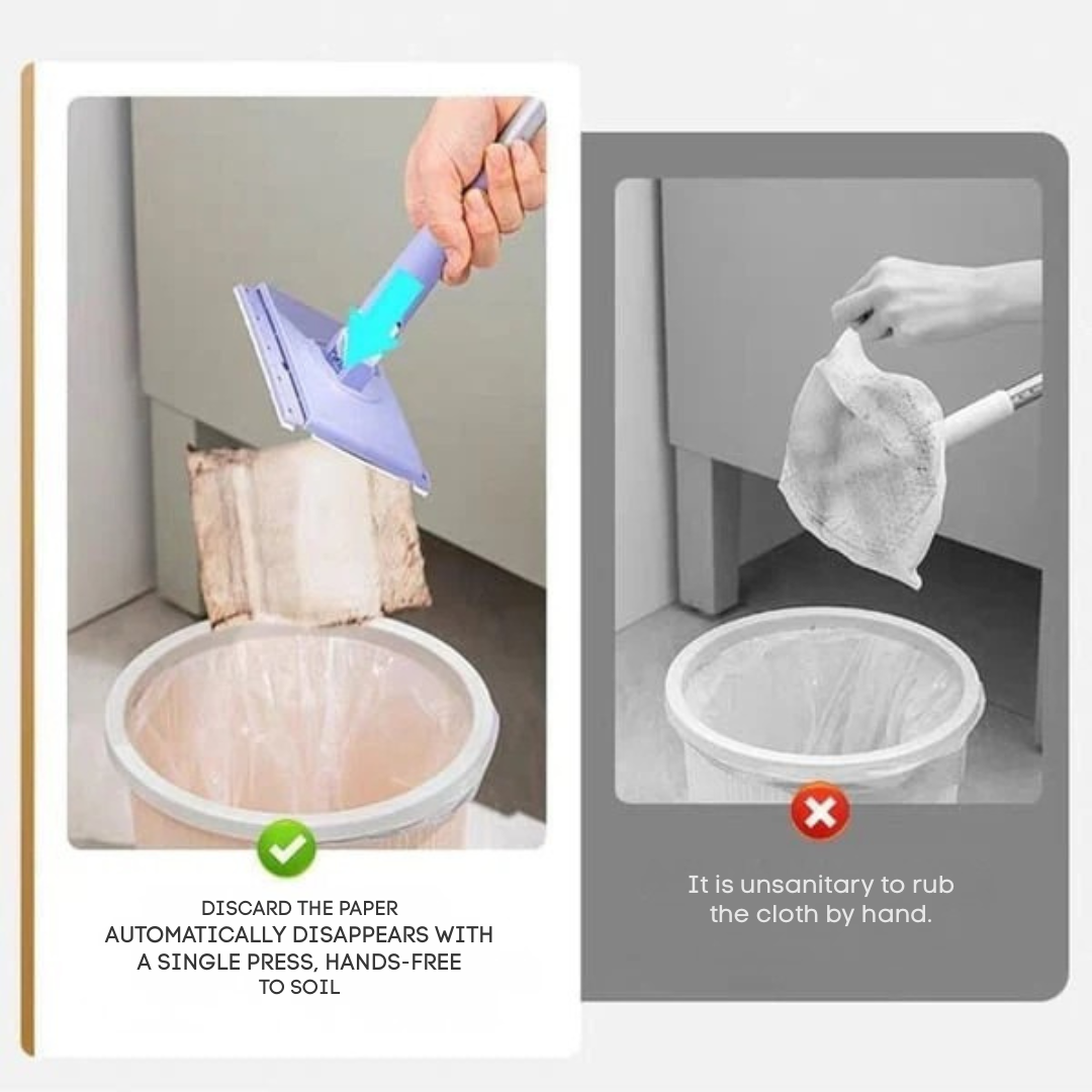 Drehbarer Flachmopp – Berührungsfreies Pad-System - Zorenza