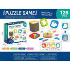 Holzpuzzle Logikspiel mit 108 Bausteinen für Kinder -    Zorenza