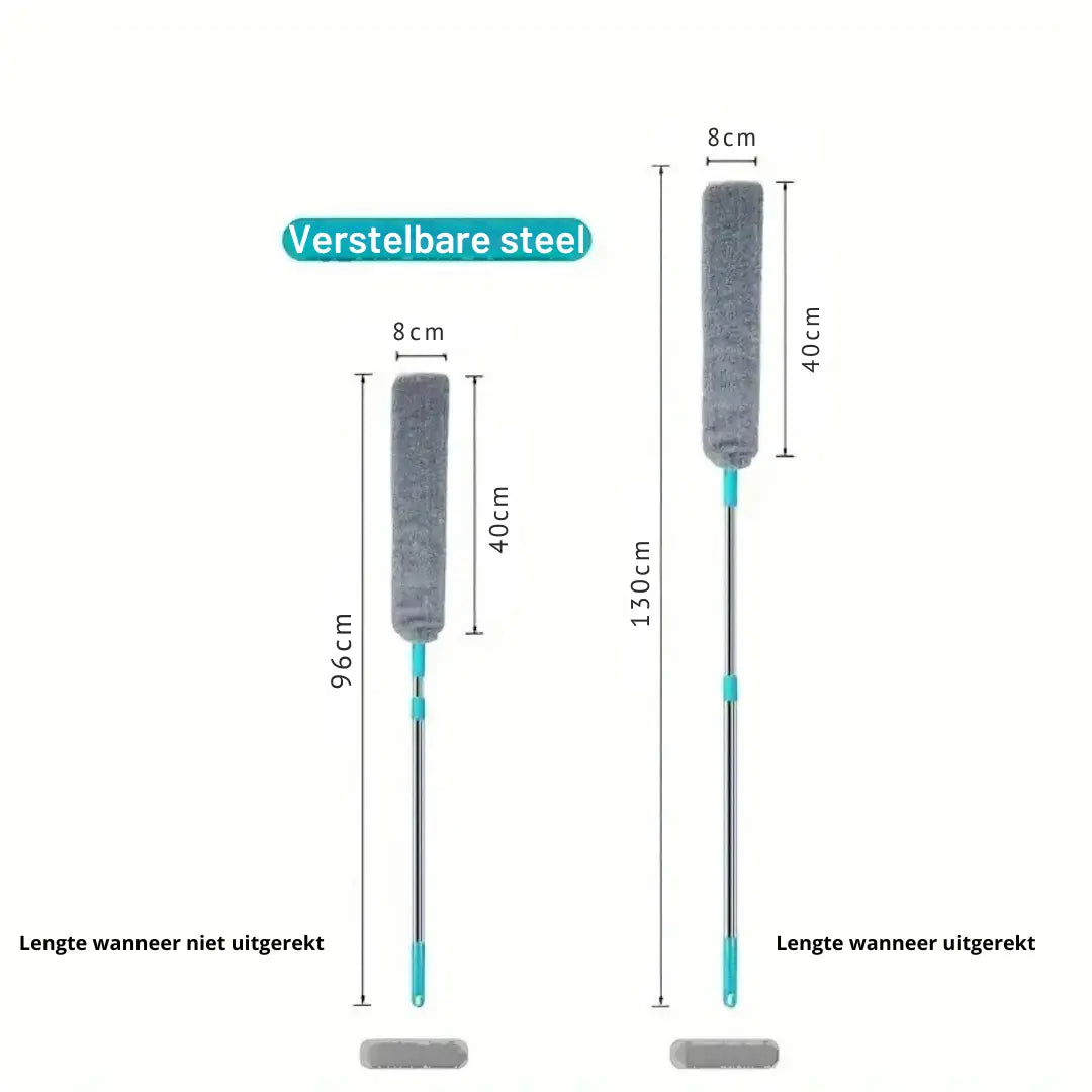 Flexibler Mikrofaser-Staubwedel mit ausziehbarem Stiel – Erreicht unter Möbel Zorenza