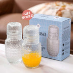 Karaffe mit Glas Set – Nachttisch Wasserkaraffe mit Deckel -    Zorenza