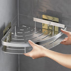 Eckregal Aluminium ohne Bohren für Dusche und Bad -    Zorenza