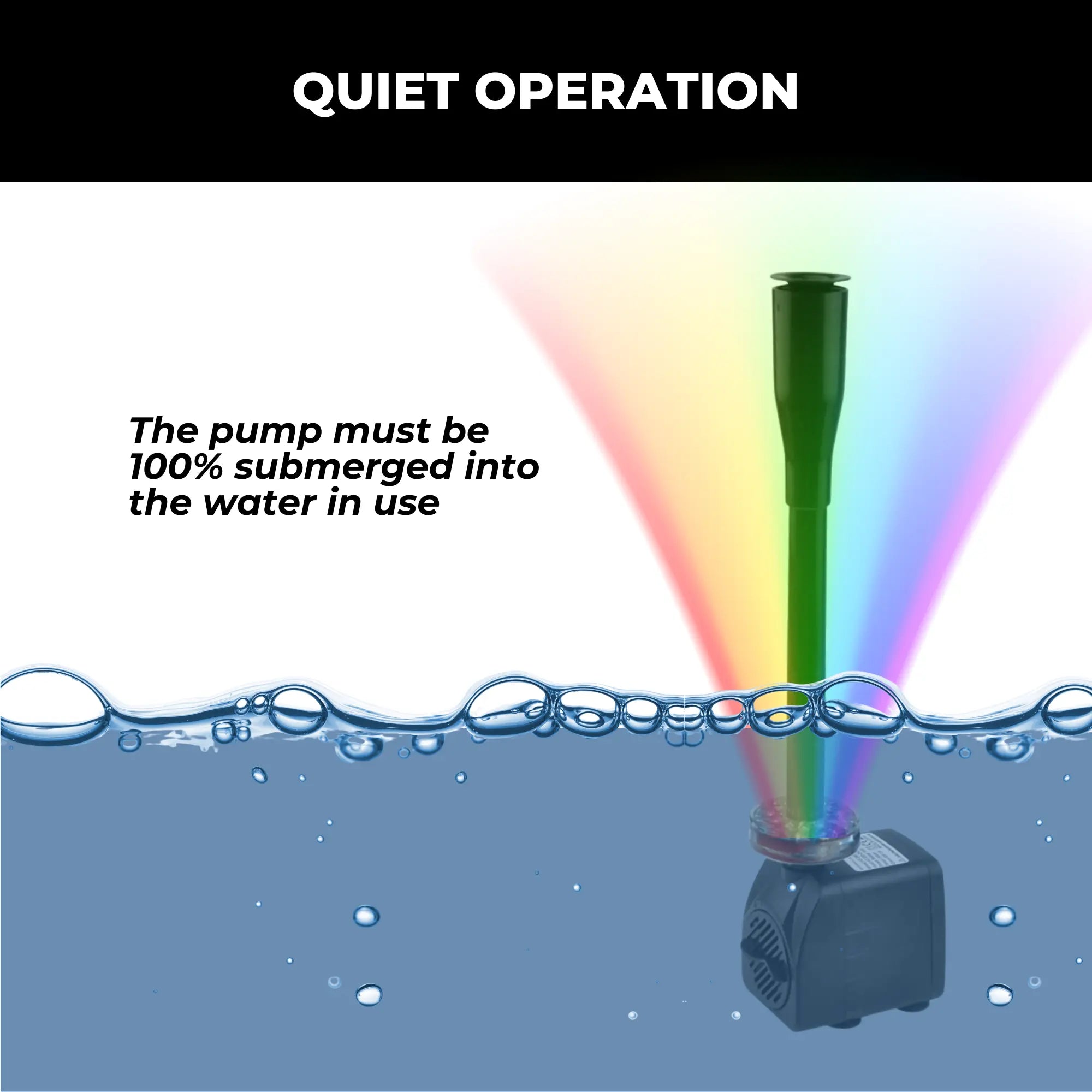 Gartenbrunnen-Pumpe mit 12 LED-Leuchten Zorenza