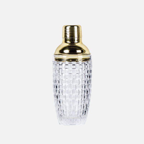 Cocktailshaker mit Kristallglas und Edelstahl-Oberteil -    Zorenza
