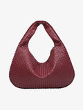 Geflochtene Leder-Hobo-Bag mit Reißverschluss Zorenza
