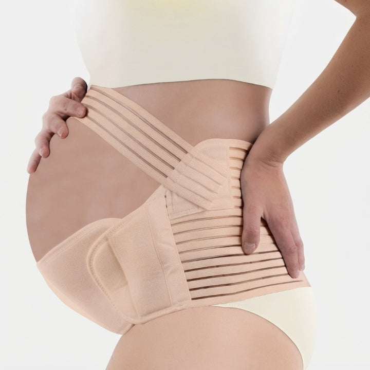 Schwangerschaftsgürtel Bauch- und Rückenstütze – Verstellbar & Atmungsaktiv, S–XXL -    Zorenza