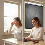 Fensterrollo mit UV-Schutz – selbsthaftend, ohne Bohren -    Zorenza