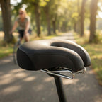Fahrradsattel nasenlos mit Druckentlastung und Federdämpfung -    Zorenza