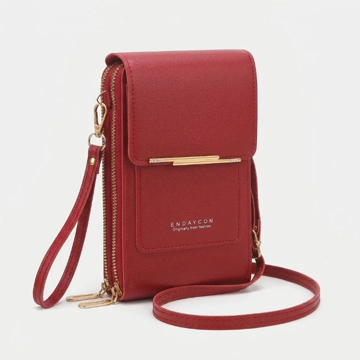 Handytasche zum Umhängen mit Touchscreen-Fach, PU-Leder, bis 6,7 Zoll -    Zorenza