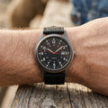 Militäruhr Quarz mit Canvasarmband und Leuchtzeigern -    Zorenza