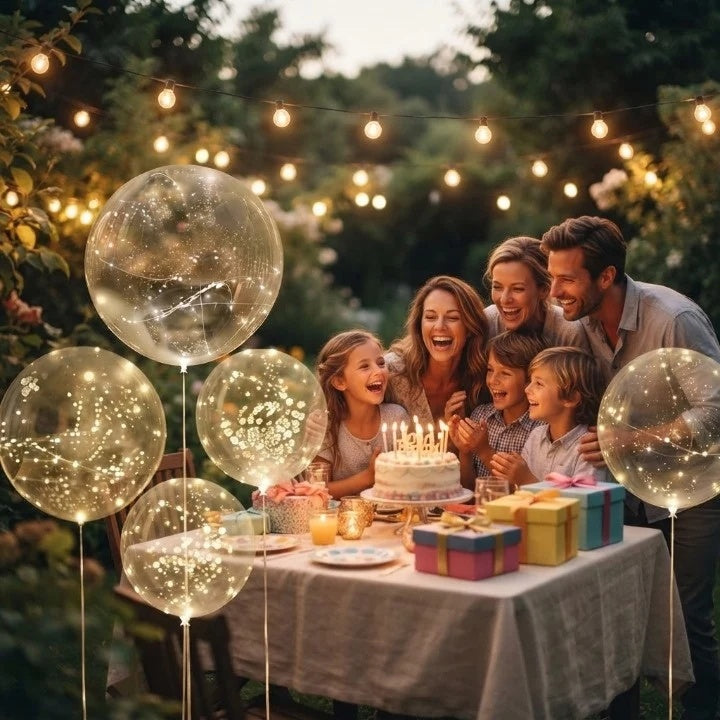 LED-Lichtballons – Stimmungsvolle Deko für Feste | 10er-Set -    Zorenza