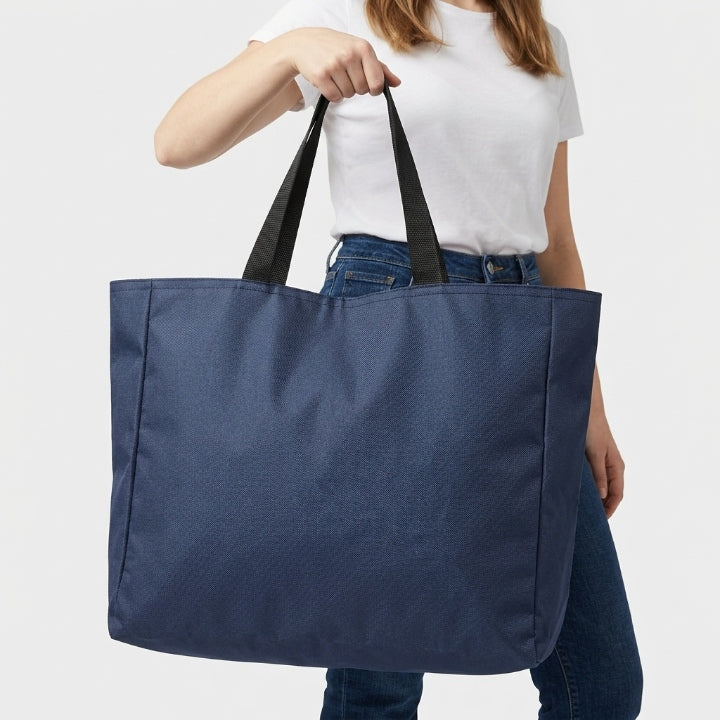 Faltbare Reisetasche Wasserabweisend, 4 Größen (S–XL), Schwarz/Blau -    Zorenza