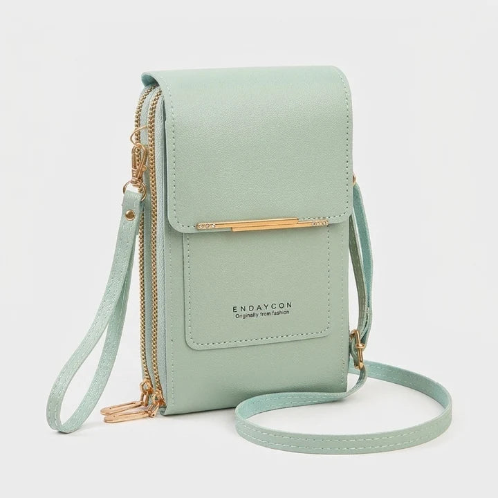 Handytasche zum Umhängen mit Touchscreen-Fach, PU-Leder, bis 6,7 Zoll -    Zorenza