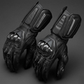 Motorradhandschuhe aus Leder mit Protektoren -    Zorenza