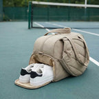 Tennistasche 42 L mit Schlägerfach und Schuhfach, wasserabweisend, gesteppt -    Zorenza