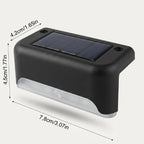 Solar-Stufenleuchte 8er-Set – Lädt sich selbst auf, leuchtet automatisch -    Zorenza