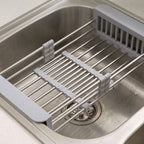 Ausziehbarer Abtropfkorb für die Spüle aus Edelstahl -    Zorenza