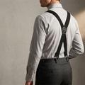 Hosenträger Herren mit Hakenclips – X-Back und Y-Form verstellbar -    Zorenza