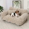 Plüsch Hundebett mit erhöhtem Rand – Beruhigendes Kuschelsofa -    Zorenza