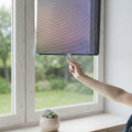 Fensterrollo mit UV-Schutz – selbsthaftend, ohne Bohren -    Zorenza