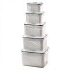 Frischhaltebox 2-in-1 mit Abtropfsieb Set -    Zorenza
